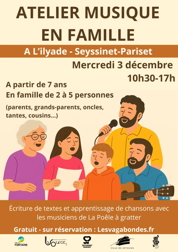 atelier écriture musique famille seyssinet pariset